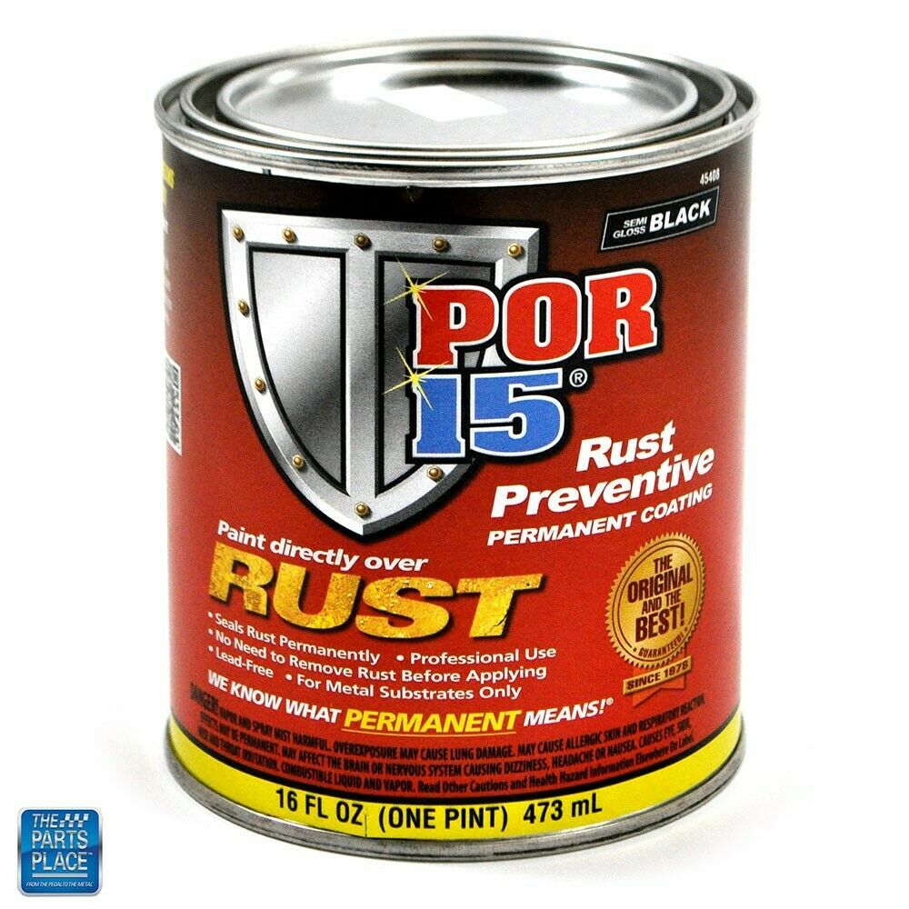 Por-15 Por 15 Rust Preventive Semi Gloss Black Pint