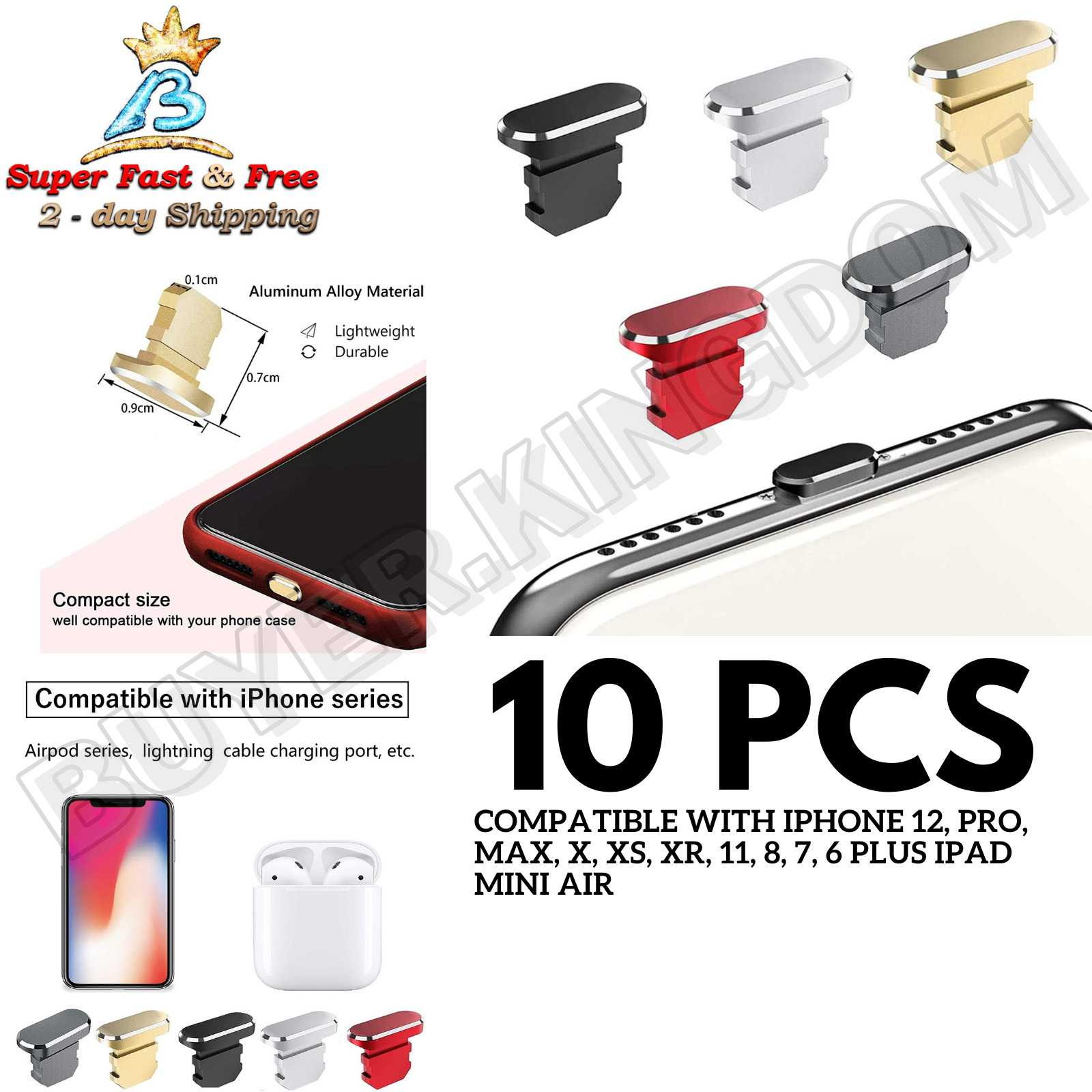 10 Pcs Anti Dust Plugs Iphone Dust Plug Charging Port Covers For Iphone Pro Max