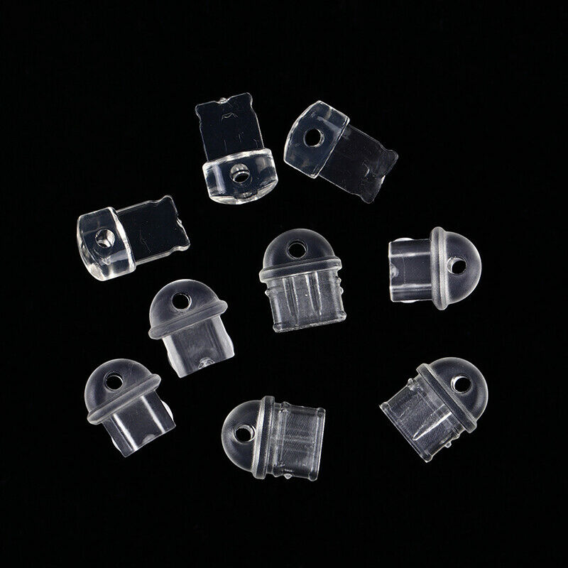10pcs Clear Charge Port Dust Plug For Micro Usb Type C Lighting Charge Podd