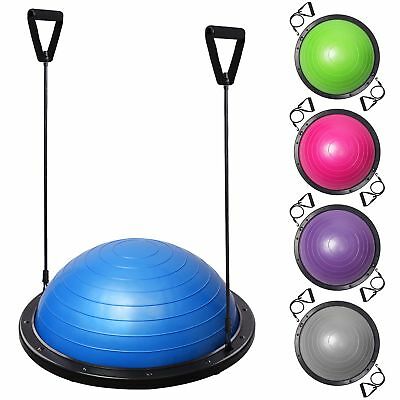 23" Yoga Half Ball Balance Trainer Exercise Fitness Strength Gym Workout W/ Pump