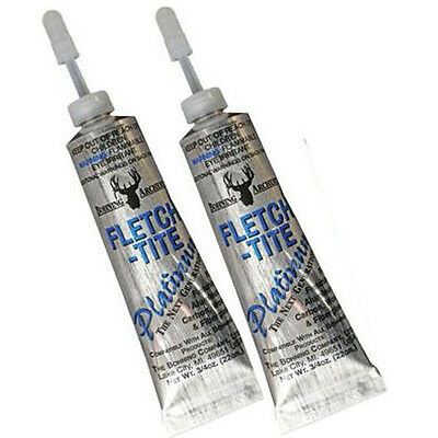 Bohning 2 Pack Fletch Tite Platinum Adhesive 3/4oz Tube Glue Arrow