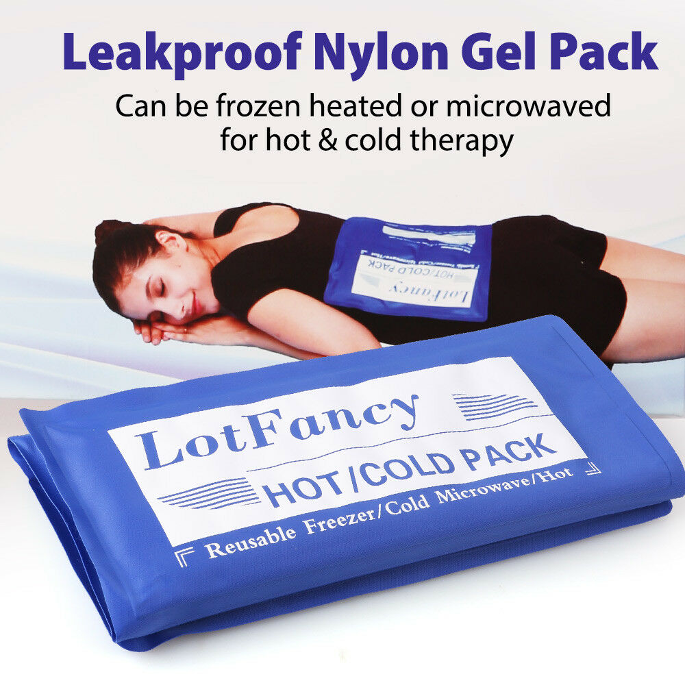 Reusable Hot Cold Gel Ice Pack Heat Therapy First Aid Kit Back Knee Pain Relief