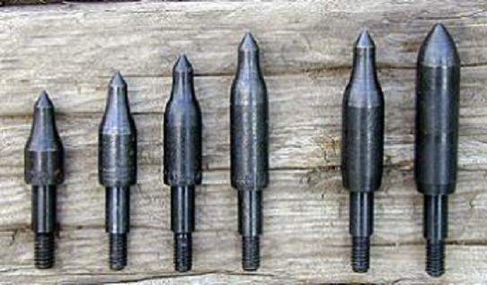 Screw In Field Points For Arrows - All Weights Choose 75 Thru 300 Gr - New 6 Pk!