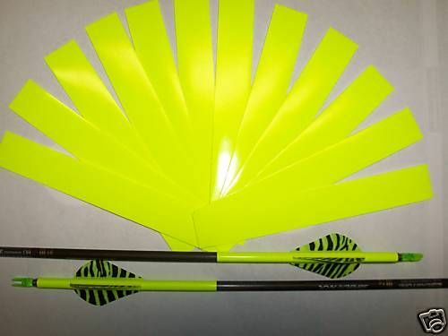 1 Dozen Flo/fluorescent Yellow Arrow Wraps + Extras!!! *multiple Sizes Avail*